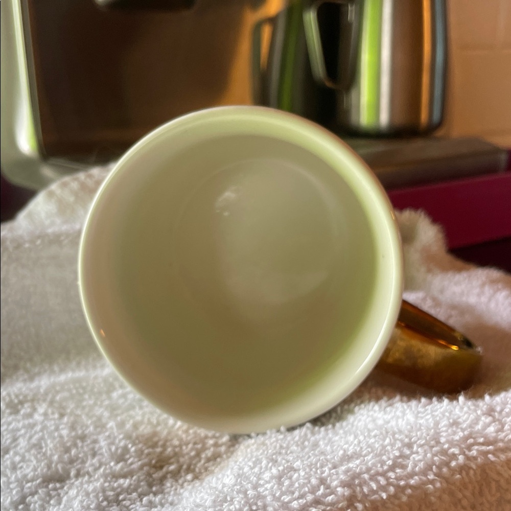 Chic White Mug with Gold Handle and FUN SAYING 🍷 - Picture 3 of 5